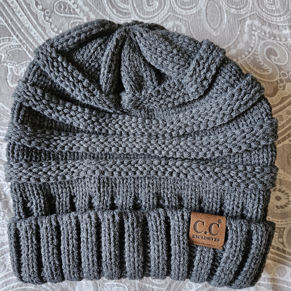 C.C. Charcoal Grey Beanie
